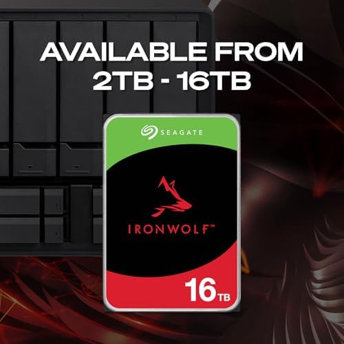 Seagate IronWolf 8TB NAS Internal Hard Drive HDD   3 5 Inch SATA 6Gb/s 7200 RPM 256MB Cache for RAID Network Attached Storage   Frustration Free Packaging  ST8000VNZ04/N004 