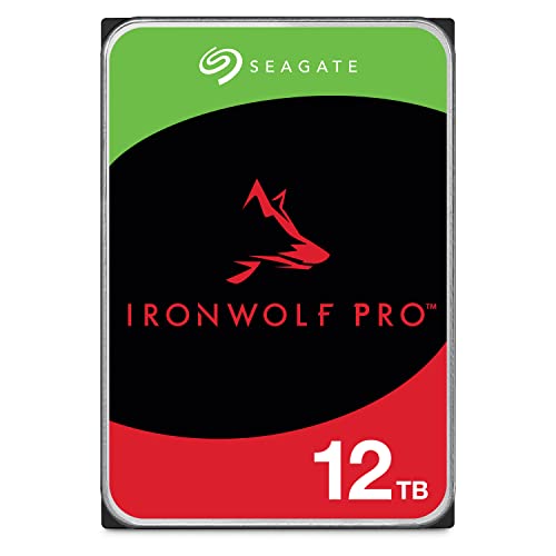 Seagate IronWolf Pro  12 TB  Enterprise NAS Internal HDD  CMR 3 5 Inch  SATA 6 Gb/s  7 200 RPM  256 MB Cache for RAID Network Attached Storage  ST12000NT001