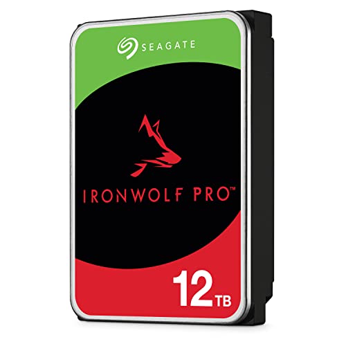 Seagate IronWolf Pro  12 TB  Enterprise NAS Internal HDD  CMR 3 5 Inch  SATA 6 Gb/s  7 200 RPM  256 MB Cache for RAID Network Attached Storage  ST12000NT001