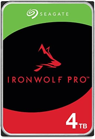 Seagate IronWolf Pro  4 TB  Enterprise NAS Internal HDD  CMR 3 5 Inch  SATA 6 Gb/s  7 200 RPM  256 MB Cache for RAID Network Attached Storage  ST4000NT001