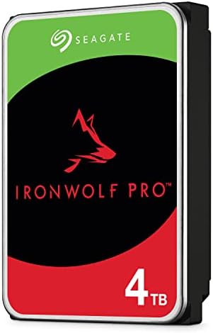 Seagate IronWolf Pro  4 TB  Enterprise NAS Internal HDD  CMR 3 5 Inch  SATA 6 Gb/s  7 200 RPM  256 MB Cache for RAID Network Attached Storage  ST4000NT001