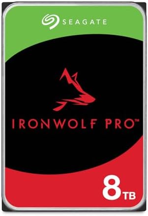 Seagate IronWolf Pro  12 TB  Enterprise NAS Internal HDD  CMR 3 5 Inch  SATA 6 Gb/s  7 200 RPM  256 MB Cache for RAID Network Attached Storage  ST12000NT001