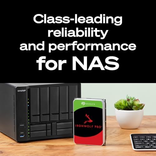 Seagate IronWolf Pro 28TB Enterprise NAS Disco duro interno - CMR 3.5 pulgadas SATA 6Gb/s 7200 RPM 512MB caché para almacenamiento conectado a red RAID, servicios de rescate (ST28000NT000)