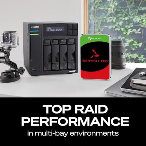 Seagate IronWolf Pro 28TB Enterprise NAS Disco duro interno - CMR 3.5 pulgadas SATA 6Gb/s 7200 RPM 512MB caché para almacenamiento conectado a red RAID, servicios de rescate (ST28000NT000)