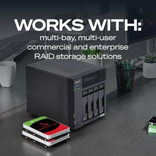 Seagate IronWolf Pro 28TB Enterprise NAS Disco duro interno - CMR 3.5 pulgadas SATA 6Gb/s 7200 RPM 512MB caché para almacenamiento conectado a red RAID, servicios de rescate (ST28000NT000)