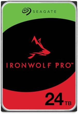 Seagate IronWolf Pro 28TB Enterprise NAS Disco duro interno - CMR 3.5 pulgadas SATA 6Gb/s 7200 RPM 512MB caché para almacenamiento conectado a red RAID, servicios de rescate (ST28000NT000)