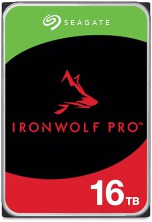Seagate IronWolf Pro 28TB Enterprise NAS Disco duro interno - CMR 3.5 pulgadas SATA 6Gb/s 7200 RPM 512MB caché para almacenamiento conectado a red RAID, servicios de rescate (ST28000NT000)