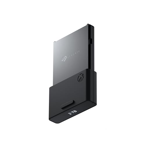 Seagate Storage Expansion Card 2TB Solid State Drive   NVMe SSD for Xbox Series X S  Quick Resume  Plug & Play  Licensed  STJR2000400  Black