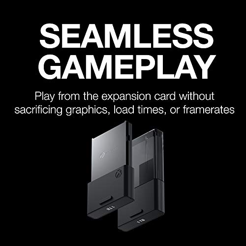 Seagate Storage Expansion Card 2TB Solid State Drive   NVMe SSD for Xbox Series X S  Quick Resume  Plug & Play  Licensed  STJR2000400  Black