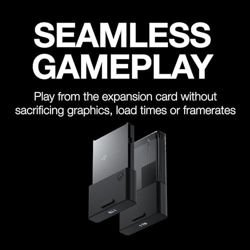 Tarjeta de expansión de almacenamiento Seagate para Xbox Series X|S de 1 TB en estado sólido - SSD de expansión NVMe para Xbox Series X|S (STJR1000400)