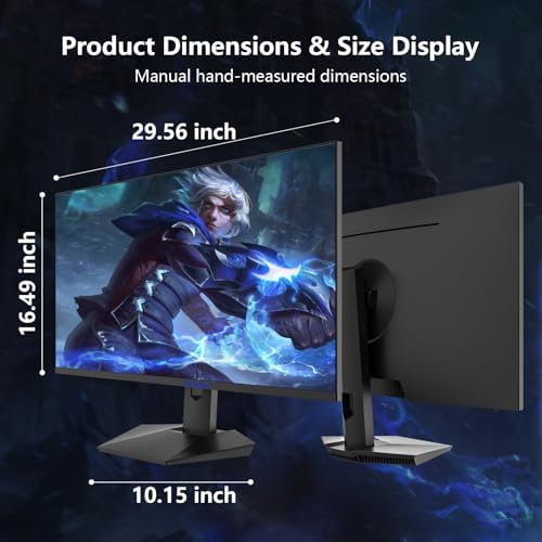 Sealan 27 Inch Gaming Monitor  2K QHD 2560 x 1440 Computer Monitor  180Hz Refresh Rate  VA Panel  HDR10  FreeSync  99  sRGB  4000 1 Contrast  HDMI/DisplayPort  16 9