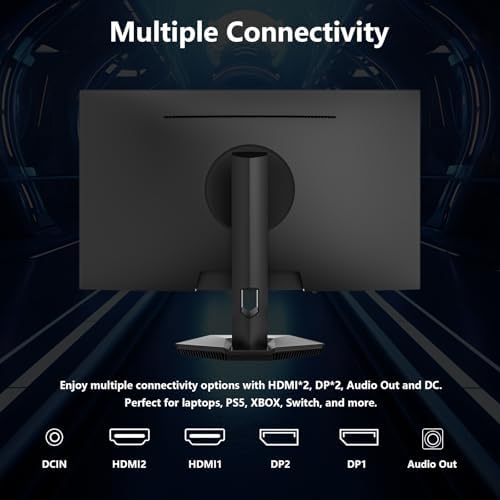 Sealan 27 Inch Gaming Monitor  2K QHD 2560 x 1440 Computer Monitor  180Hz Refresh Rate  VA Panel  HDR10  FreeSync  99  sRGB  4000 1 Contrast  HDMI/DisplayPort  16 9