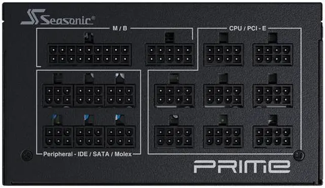 Seasonic PRIME TX 1000  1000W 80  Titanium  ATX Form Factor  Full Modular  Low Noise  Premium Japanese Capacitor  12 Year Warranty  Nvidia RTX 30/40 Super  AMD GPU Compatible  Ref# SSR 1000TR