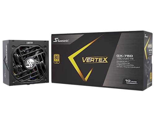 Seasonic Vertex PX 1000W Power Supply ATX 3 1 PCIe 5 1  12V 2x6  12 Years Warranty Cybenetics Platinum A Fully Modular RTX 5090 AMD RX 9000 Ready