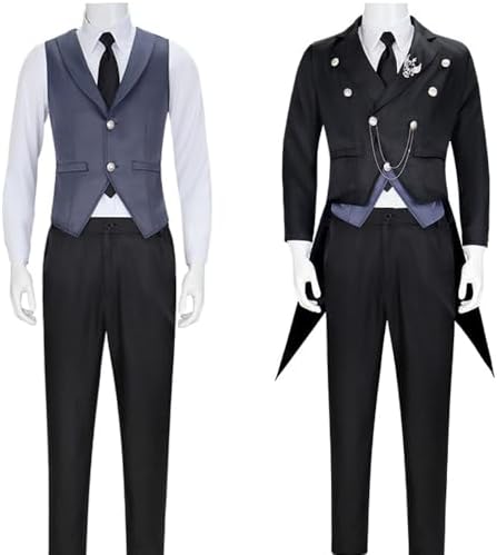 Sebastian Michaelis Cosplay Costume Outfit Michaelis Cosplay Sebastian Costume Outfit Uniform Men Halloween