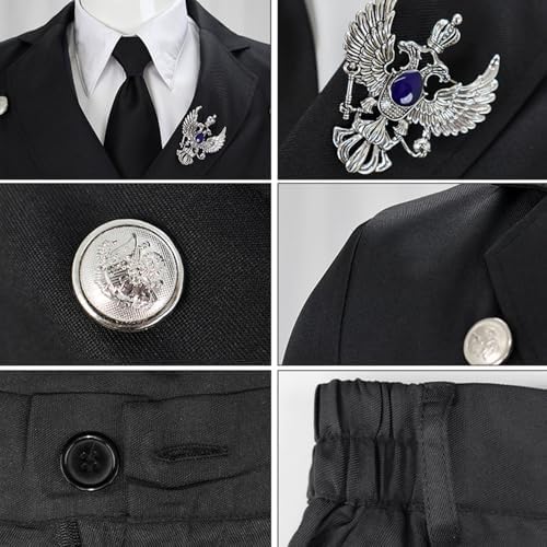 Sebastian Michaelis Cosplay Costume Outfit Michaelis Cosplay Sebastian Costume Outfit Uniform Men Halloween