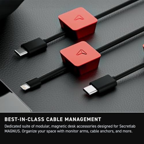 Secretlab Magnus Pro XL with Black MAGPAD Desk Mat   Ergonomic Electric Standing Desk with Magnetic Cable Management   Integrated Power Supply Column   Built in Cable Management Tray