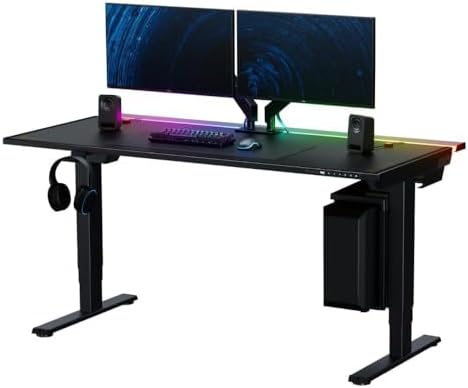 Secretlab Magnus Pro XL with Black MAGPAD Desk Mat   Ergonomic Electric Standing Desk with Magnetic Cable Management   Integrated Power Supply Column   Built in Cable Management Tray