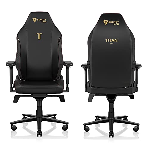 Secretlab Titan Evo Stealth Gaming Chair   Reclining  Ergonomic & Comfortable Computer Chair with 4D Armrests  Magnetic Head Pillow & 4 Way Lumbar Support   Black   Leatherette
