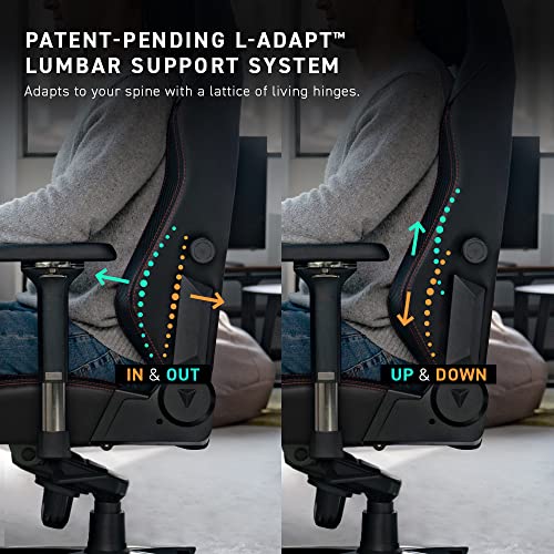 Secretlab Titan Evo Stealth Gaming Chair   Reclining  Ergonomic & Comfortable Computer Chair with 4D Armrests  Magnetic Head Pillow & 4 Way Lumbar Support   Black   Leatherette