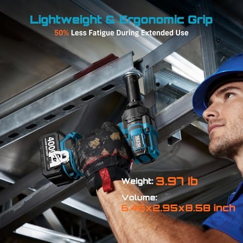 Seesii Impact Wrench 886 Ft lbs 1200N m   1/2 High Torque Impact Gun with 21V 4000mAh Battery  Electric Impact Driver  2900IPM  5 Socket  Cordless Impact Wrench for Home Car/Mower/Pickup/Truck RV