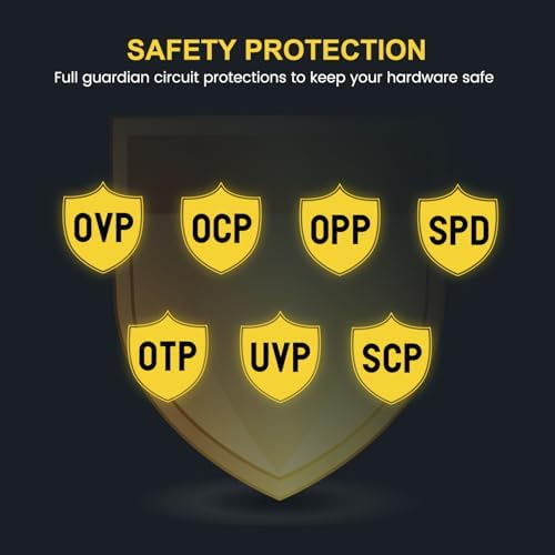 Segotep GM850 Power Supply 850W  PCIe 5 1 & ATX 3 1 Full Modular 80 Plus Gold Certified Gaming PSU for NVIDIA RTX 20/30/40/50 Series and AMD Graphics Cards