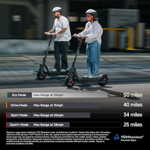 Segway Ninebot MAX Series Electric Scooter  Up to 22 28 MPH  Long Rang  Dual Suspension & Braking System  Fast Charging  Scooter for Adults  UL 2272 2271 Certified  G2/G3 
