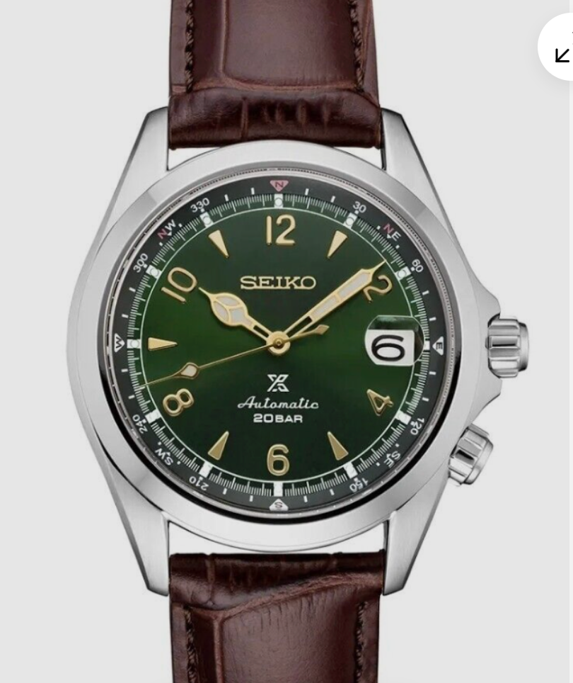 Seiko Luxe SPB121 Alpinist 1959 Reinterpretation Watch Green Dial Made in Japan