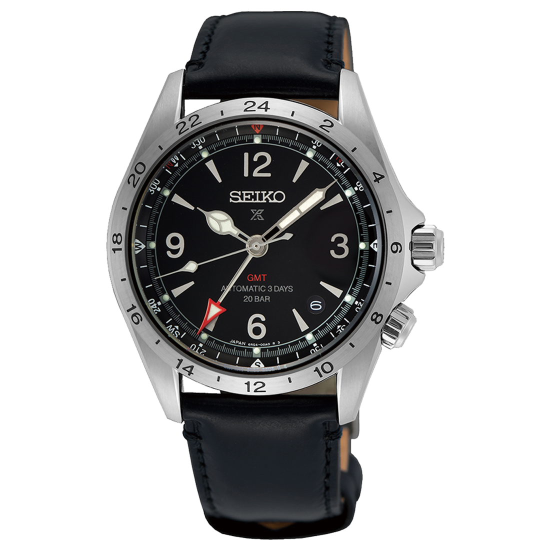 Seiko Prospex Alpinist GMT Black Dial Automatic Watch SPB379