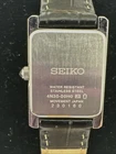 Seiko Womens 4N30 00H0 Quartz Watch White Dial Black Leather strap SWR053