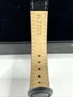 Seiko Womens 4N30 00H0 Quartz Watch White Dial Black Leather strap SWR053