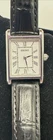 Seiko Womens 4N30 00H0 Quartz Watch White Dial Black Leather strap SWR053