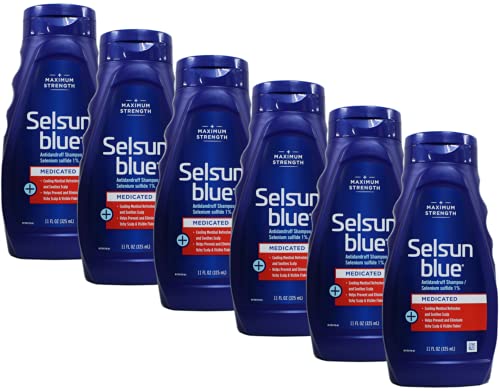 Selsun Blue Dandruff Shampoo 11 oz  Medicated  Pack of 6