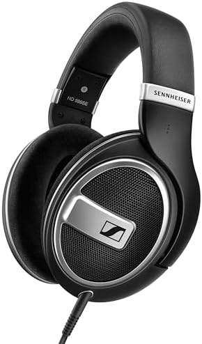 Sennheiser HD 599 SE Open Back Headphones  Premium Design  Natural Balanced Audio  Comfortable Fit  Wired Headphones for Music  Gaming  School  Work  Black