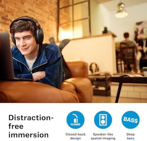 Sennheiser HD 620S Closed Back Over Ear Audiophile Headphones   Natural Spatial Imaging  Low Distortion  Comfortable All Day Design  Detachable Cable   Ideal for Focused Listening  Gaming  and Desk