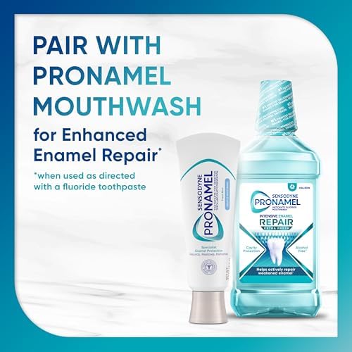 Sensodyne Pronamel Gentle Teeth Whitening Enamel Toothpaste for Sensitive Teeth  to Reharden and Strengthen Enamel  Amazon Exclusive  Fresh Mint   4 Ounces  Pack of 4