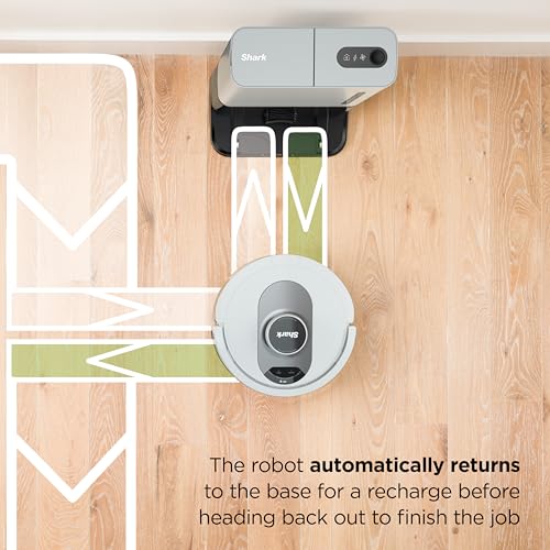 Shark AI Ultra Voice Control Robot Vacuum with Matrix Clean Navigation  Home Mapping  60 Day Capacity  XL Self Empty Base for Homes with Pets  Carpet & Hard Floors  Cool Grey