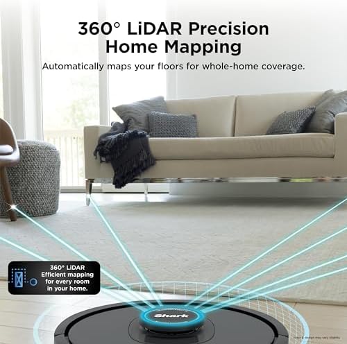 Shark AV2501S AI Ultra Robot Vacuum  with Matrix Clean  Home Mapping  30 Day Capacity HEPA Bagless Self Empty Base  Perfect for Pet Hair  Wifi  Dark Grey