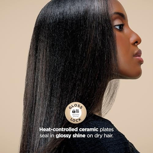 Shark Glam Ceramic & Powerful Air Styling & Drying System  with Silki Straightener & Shark Glossi Air Glosser  for Drying  Curling  Straightening & Glossing  Gold  HD6051S  Straight & Wavy Hair 