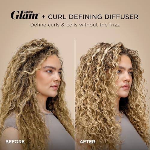 Shark Glam Hot Tool Air Styling Drying System  with Silki Straightener & Glossi Glosser  for Drying  Curling  Straightening & Glossing with Diffuser  Starlight Dream  HD6042SPL