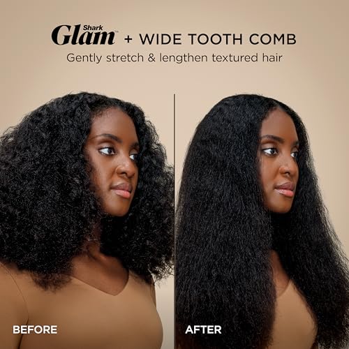 Shark Glam Hot Tool Air Styling Drying System  with Silki Straightener & Glossi Glosser  for Drying  Curling  Straightening & Glossing with Diffuser  Starlight Dream  HD6042SPL