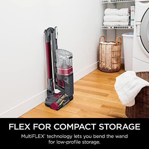 Shark IZ163H Pet Plus Cordless Stick Vacuum with Self Cleaning Brushroll and HEPA Filter  Lightweight Deep Cleaning Vacuum for Carpet and Hard Floors  Folds for Easy Storage  40 min Runtime  Raspberry