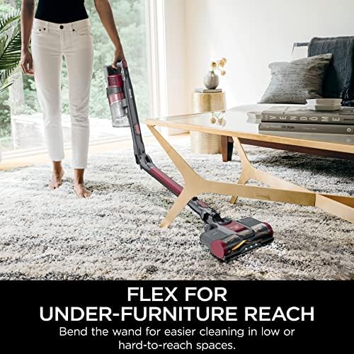 Shark IZ163H Pet Plus Cordless Stick Vacuum with Self Cleaning Brushroll and HEPA Filter  Lightweight Deep Cleaning Vacuum for Carpet and Hard Floors  Folds for Easy Storage  40 min Runtime  Raspberry