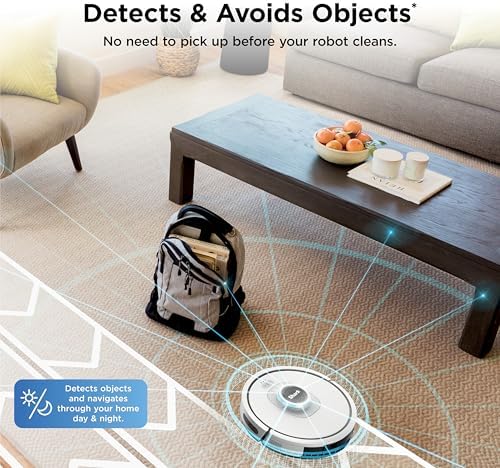 Shark Matrix Clean   Robot Vacuum Cleaner with Powerful Suction for Pet Hair  Rugs  Carpets & Hard Floors   Self Empty Base   60 Day Capacity   Voice Control   LiDAR Navigation   White   AV2511AE