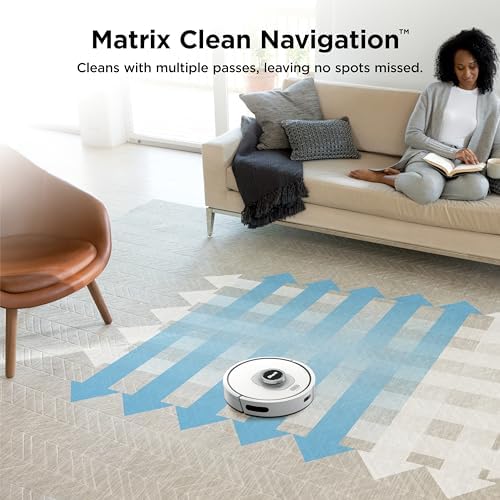 Shark Matrix Clean   Robot Vacuum Cleaner with Powerful Suction for Pet Hair  Rugs  Carpets & Hard Floors   Self Empty Base   60 Day Capacity   Voice Control   LiDAR Navigation   White   AV2511AE
