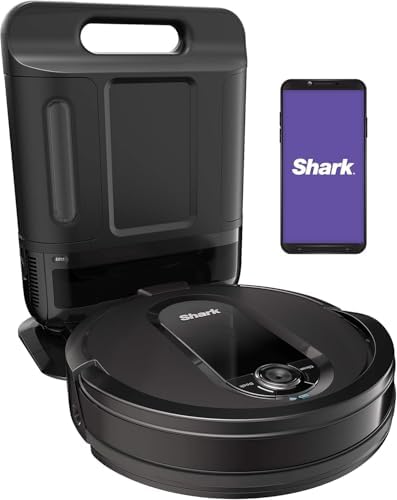 Shark Matrix Clean   Robot Vacuum Cleaner with Powerful Suction for Pet Hair  Rugs  Carpets & Hard Floors   Self Empty Base   60 Day Capacity   Voice Control   LiDAR Navigation   White   AV2511AE