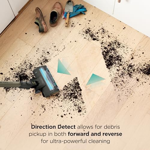 Shark PowerDetect Pet Plus Clean & Empty Cordless Stick Vacuum & Auto Empty System  Powerful Suction  HEPA Filtration  Carpet & Hard Floor  Portable  Stick Vacuum for Pet Hair  Dark Gray  IP3253