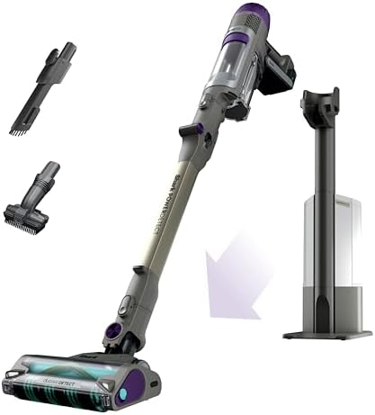 Shark PowerDetect Pet Plus Clean & Empty Cordless Stick Vacuum & Auto Empty System  Powerful Suction  HEPA Filtration  Carpet & Hard Floor  Portable  Stick Vacuum for Pet Hair  Dark Gray  IP3253