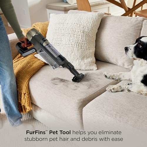 Shark PowerDetect Pet Plus Clean & Empty Cordless Stick Vacuum & Auto Empty System  Powerful Suction  HEPA Filtration  Carpet & Hard Floor  Portable  Stick Vacuum for Pet Hair  Dark Gray  IP3253