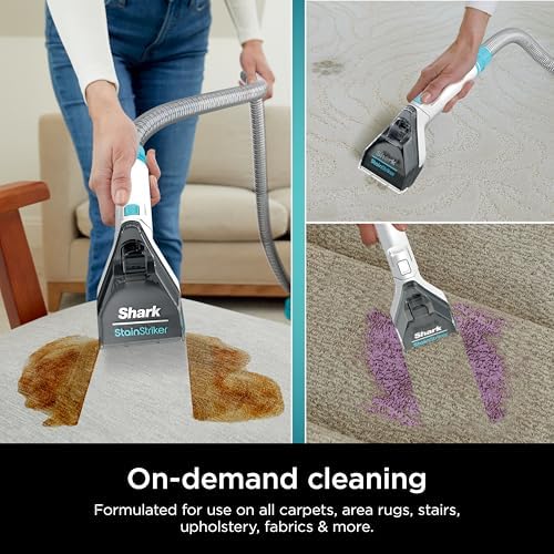 Shark StainStriker Cleaning Solution Bundle for Portable Cleaners  Carpet and Area Rug Formula  Instantly Eliminates Odors  Includes 32 oz OXY Multiplier and 16 oz Deep Clean Solution  PXCMBUNDLE